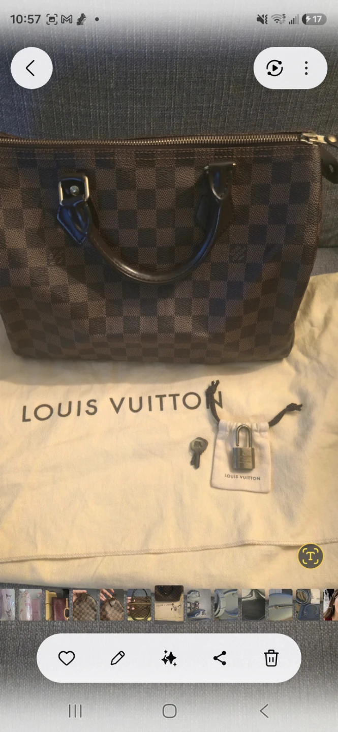 Louis Vuitton Damier Ebene Speedy Handbag - photo 2