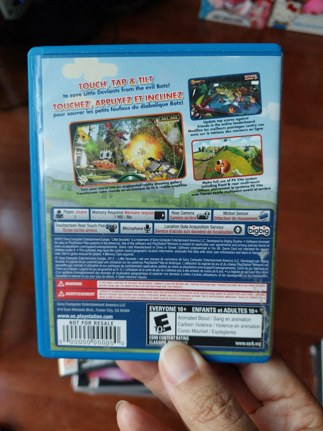 🏈 Little Deviants PS Vita Game - photo 2