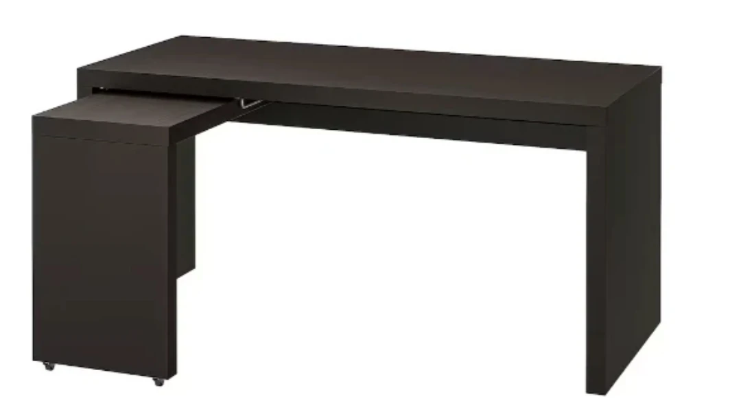 IKEA Malm Desk with Add-on Unit - photo 2