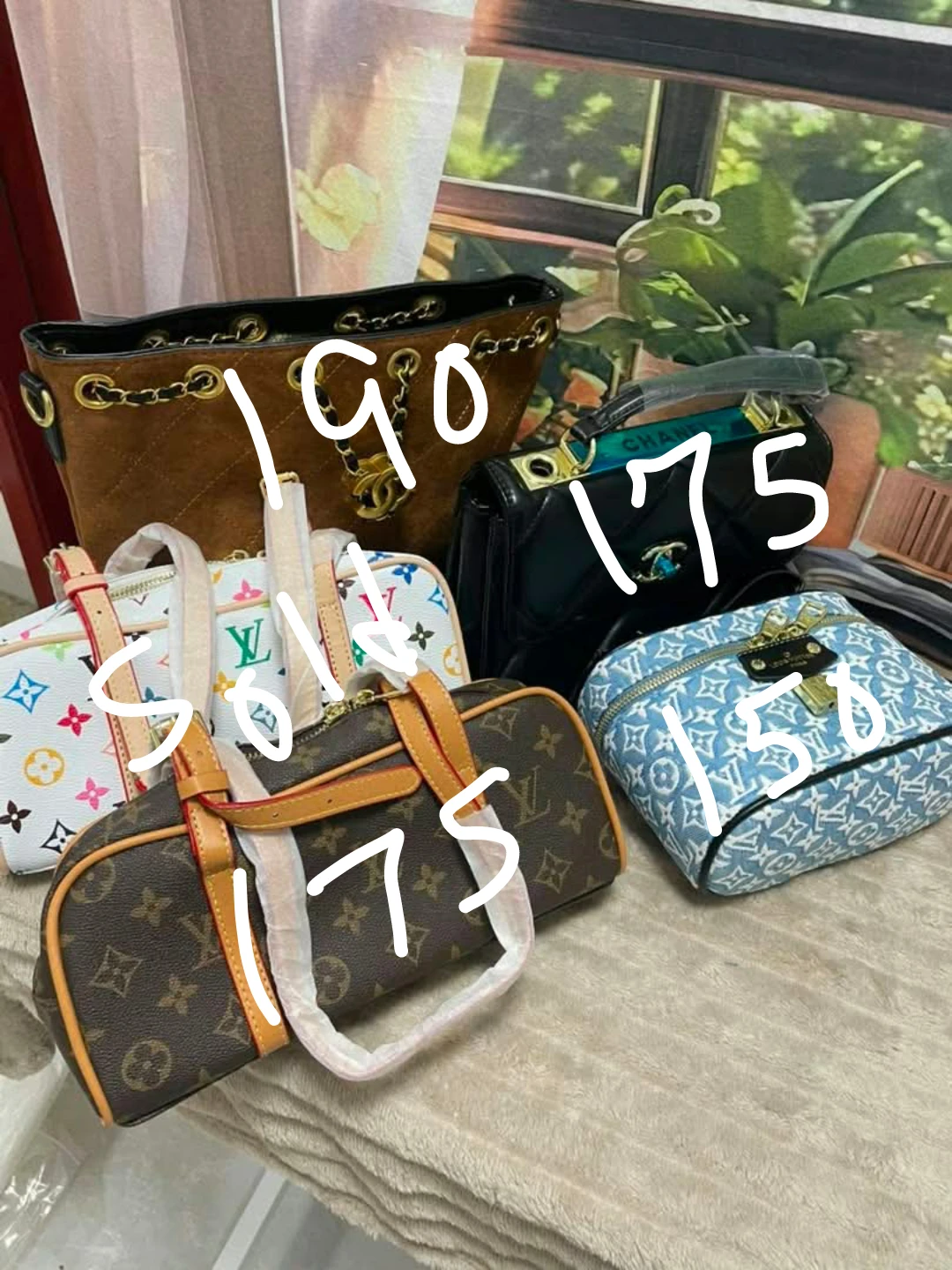 Variety of ladies purses