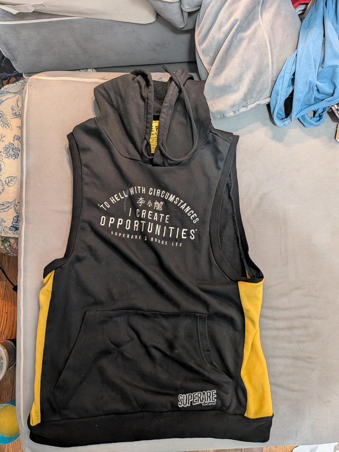 Superare x Bruce Lee Sleeveless Hoodie Size M