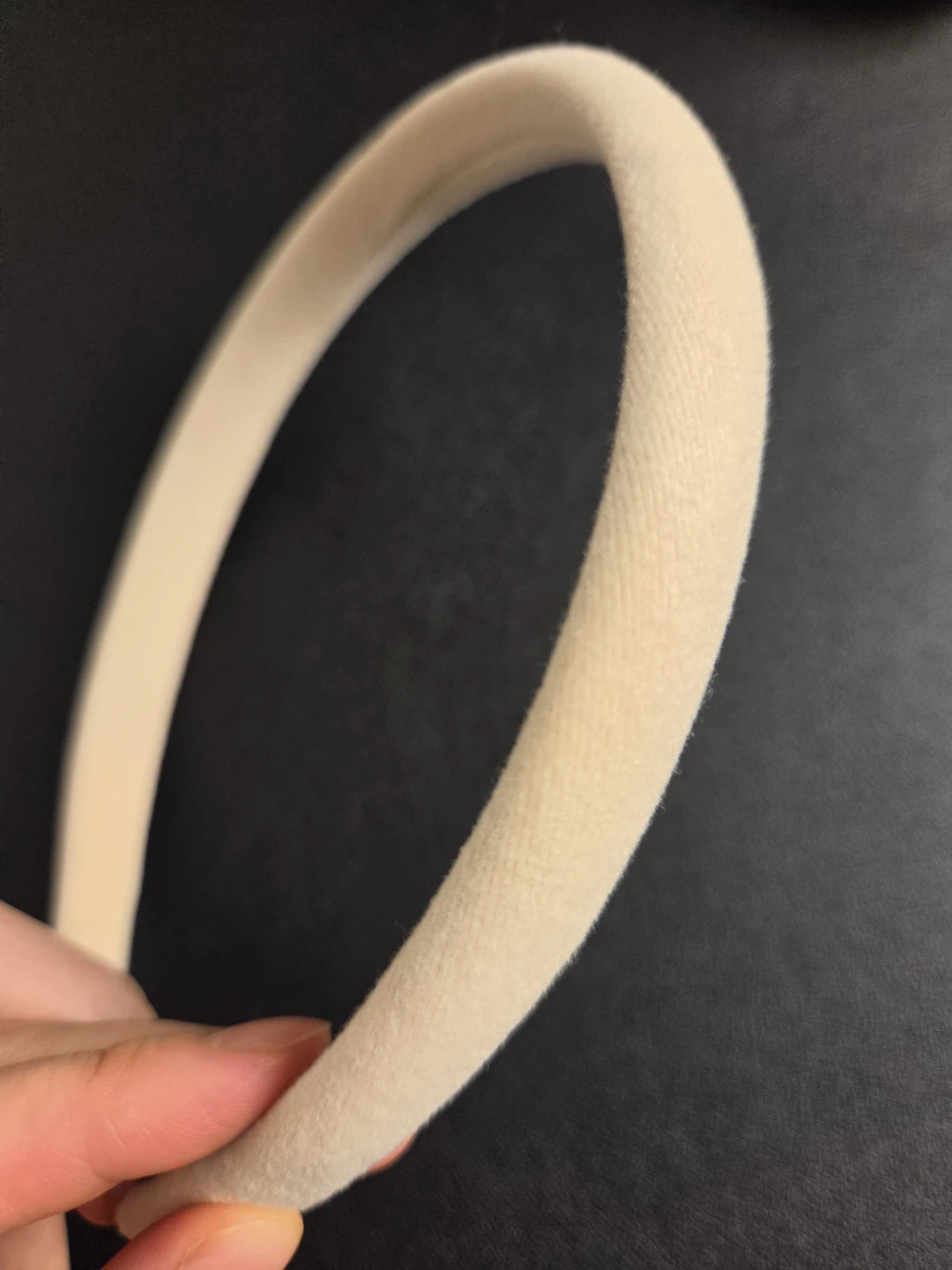 Cream velvet headband 🏈 - photo 2