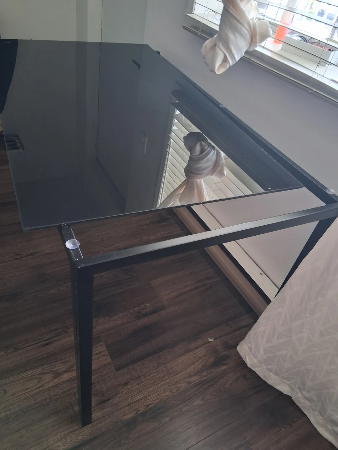 Black Glass Top Dining Table