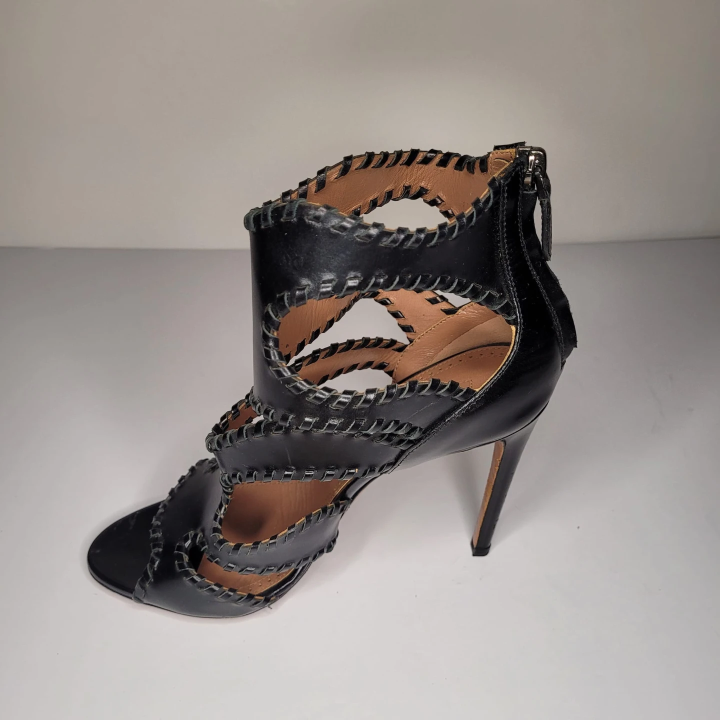 Alaia Black Cutout Stiletto Heels - photo 5