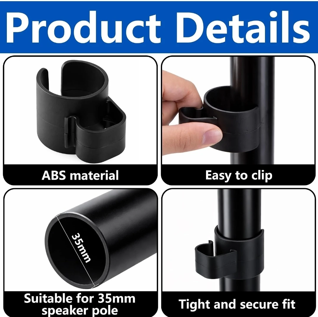 14 Pcs Speaker Pole Cable Clips - photo 3