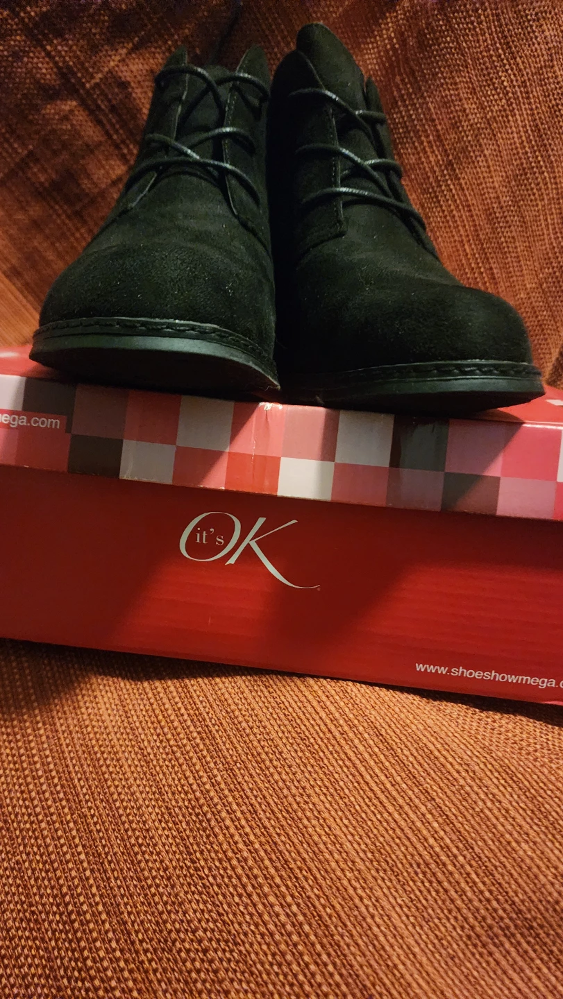 It's OK Black Lace-Up Boots - photo 4