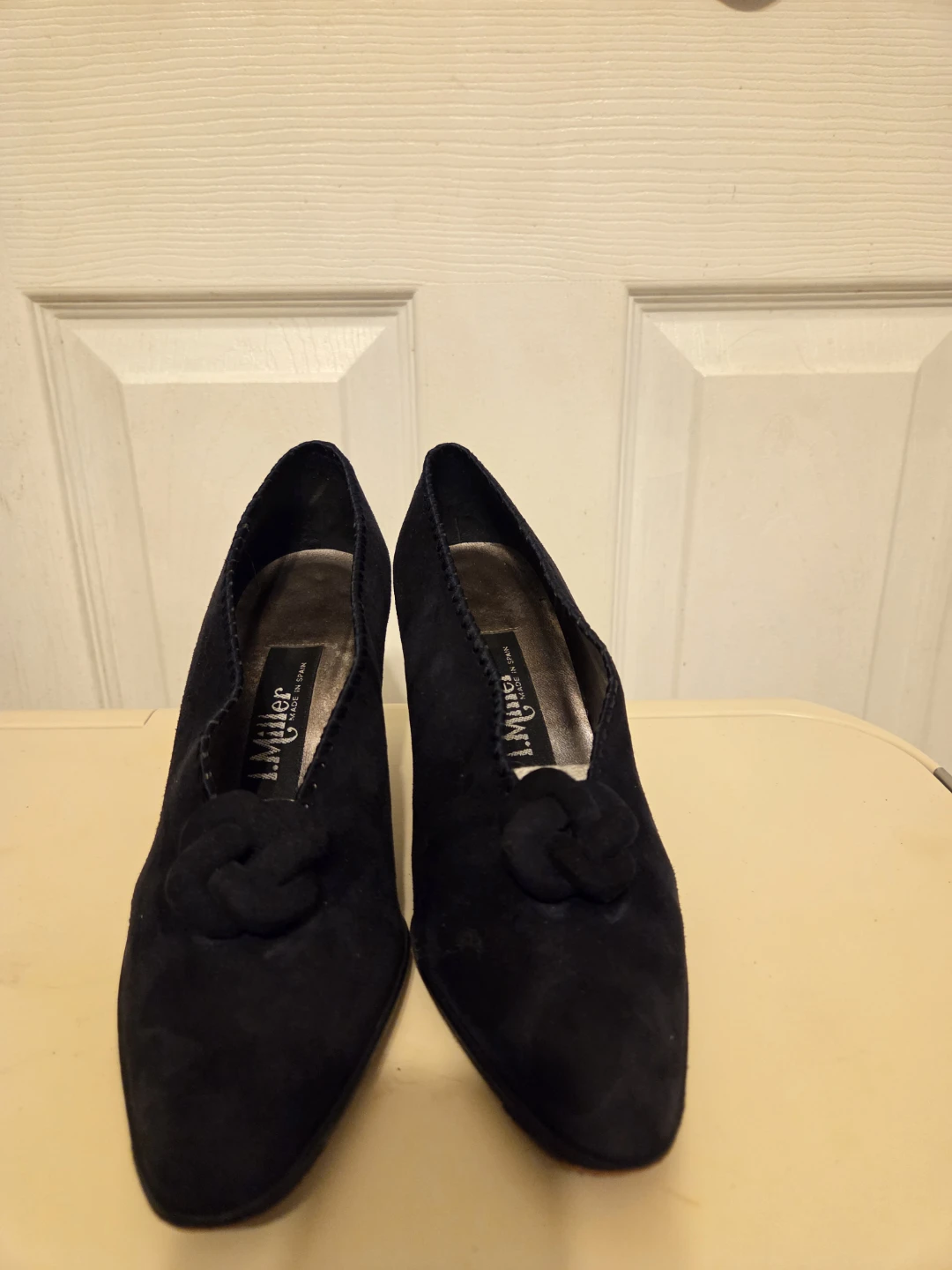 J.Miller Black Suede Heels