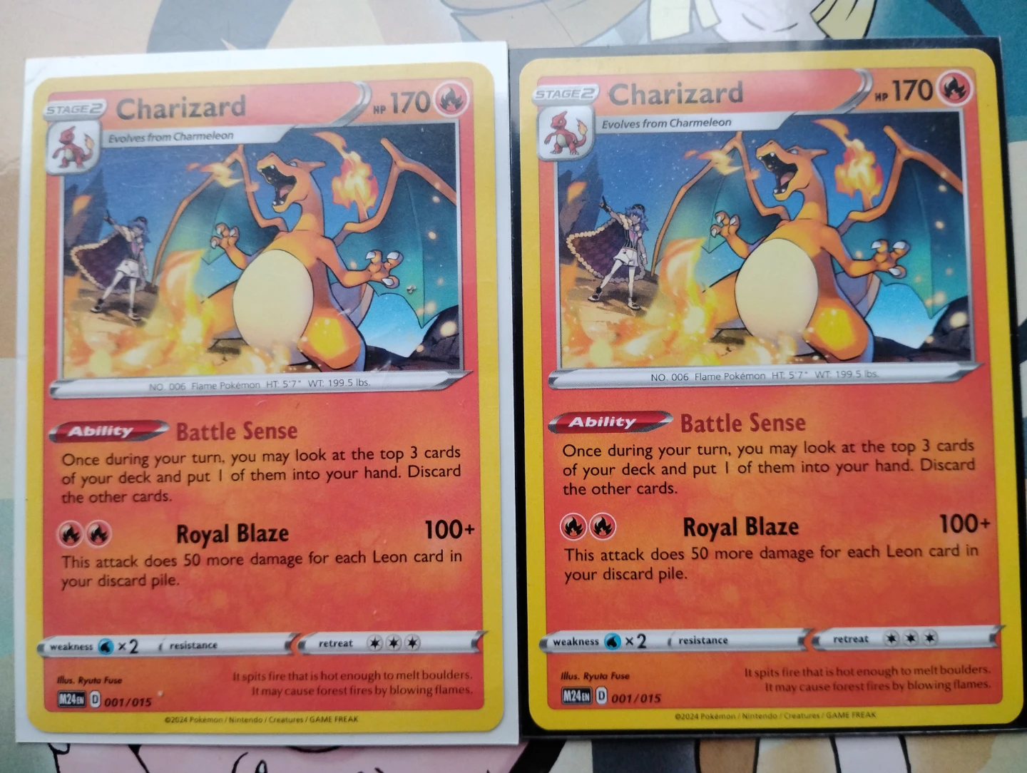 Charizard Pokemon Trading Card 001/015