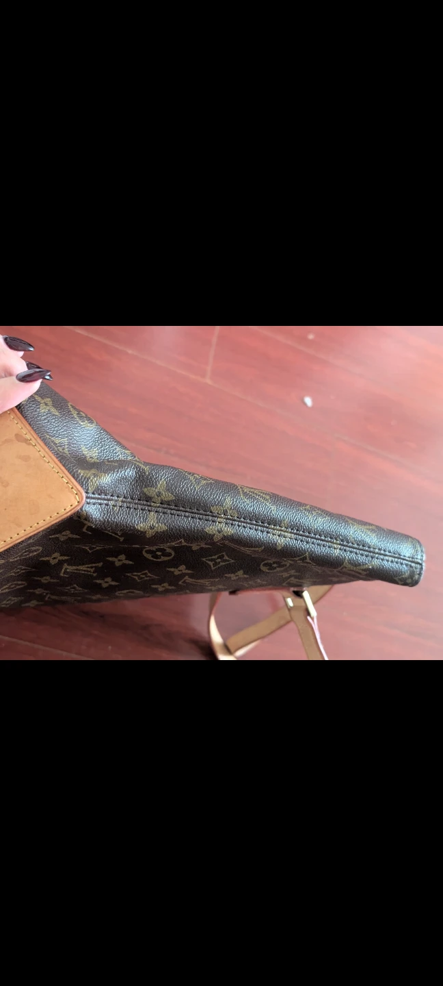 Vintage Louis Vuitton Monogram Canvas Tote with Gold Buckle - photo 5