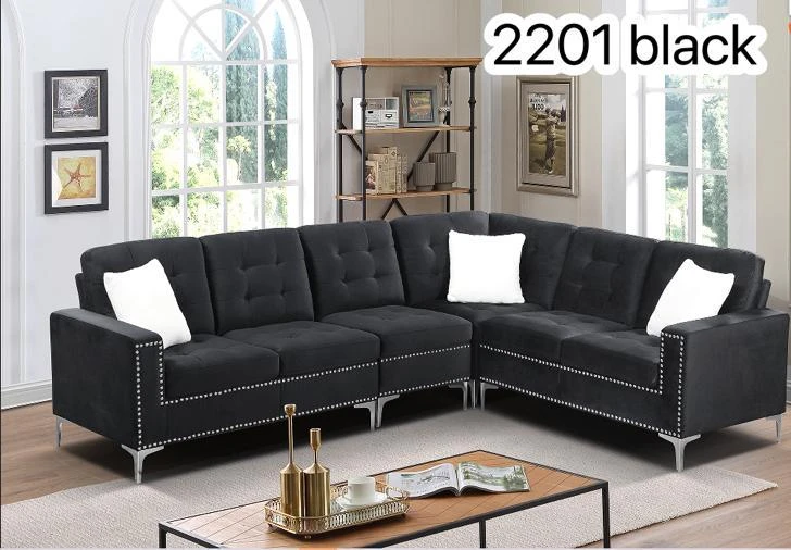 Brand New Sectional Sofa, available in grey, blue and black - photo 4