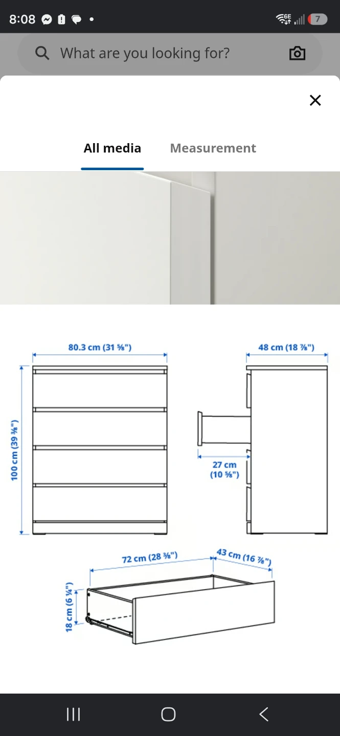IKEA MALM 4-Drawer Chest - Black-Brown - photo 4