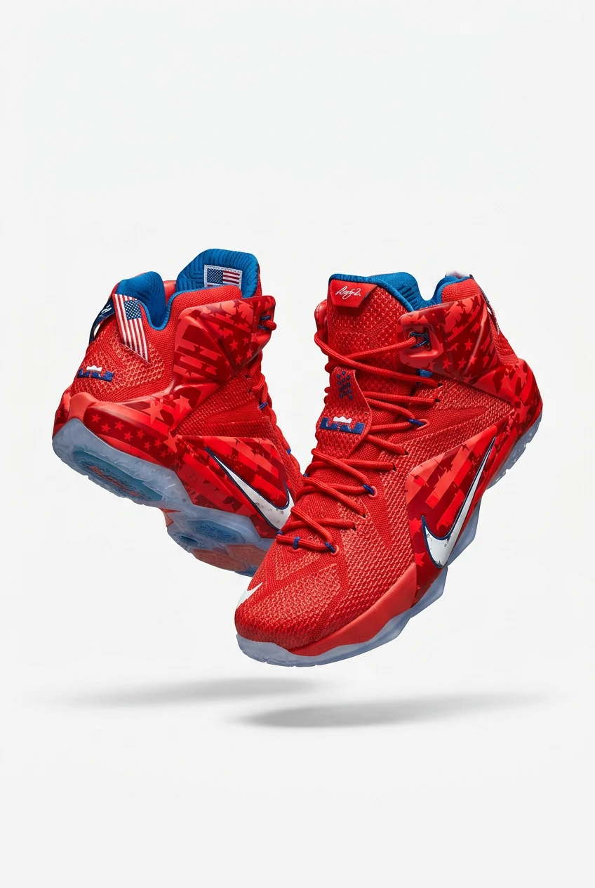 Nike LeBron 12 "USA" Basketball Shoes Men's Size 12 - photo 3