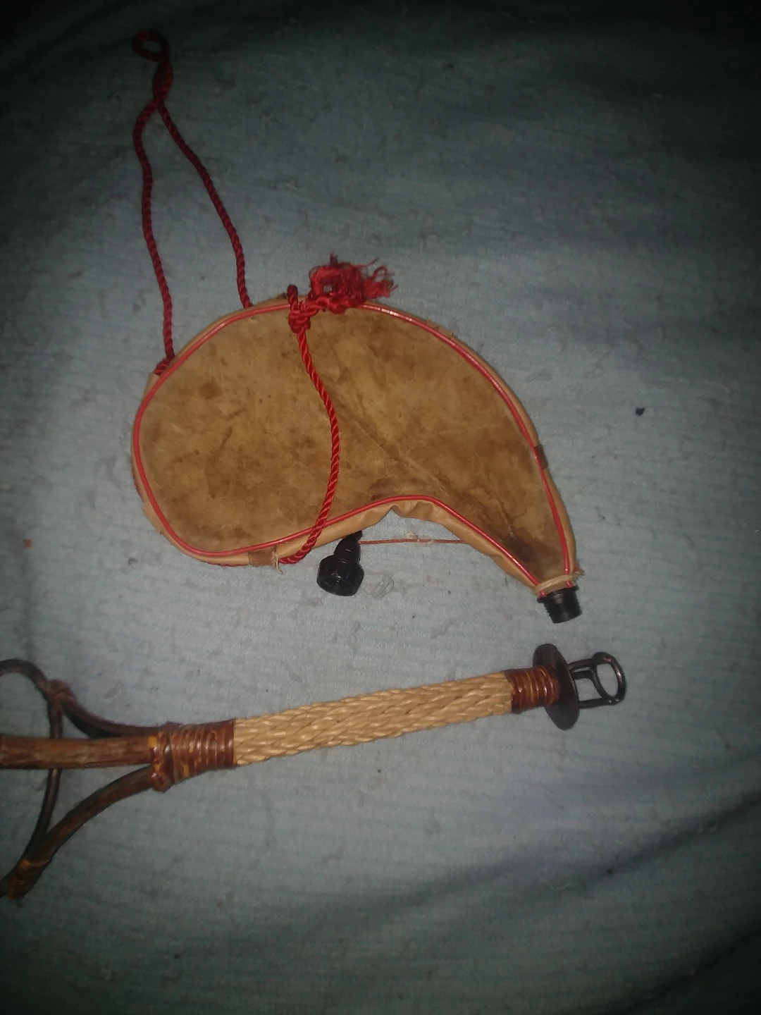 Vintage Suede Leather Bota Bag and Carrying Wand - photo 2