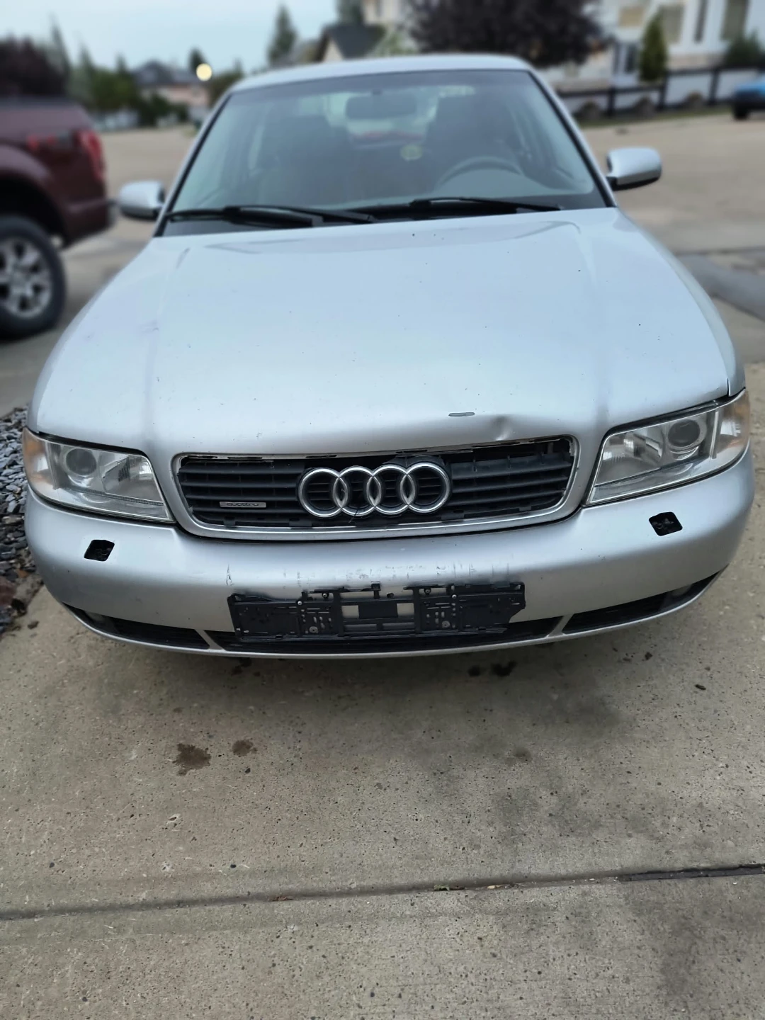 Silver Audi Sedan