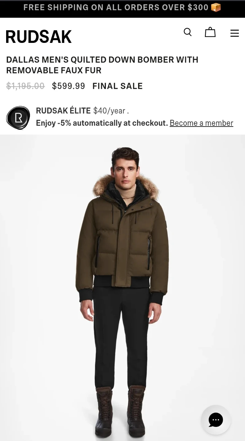 Brand New RUDSAK Dallas Men's Winter Jacket XL – Tags Attached - photo 4