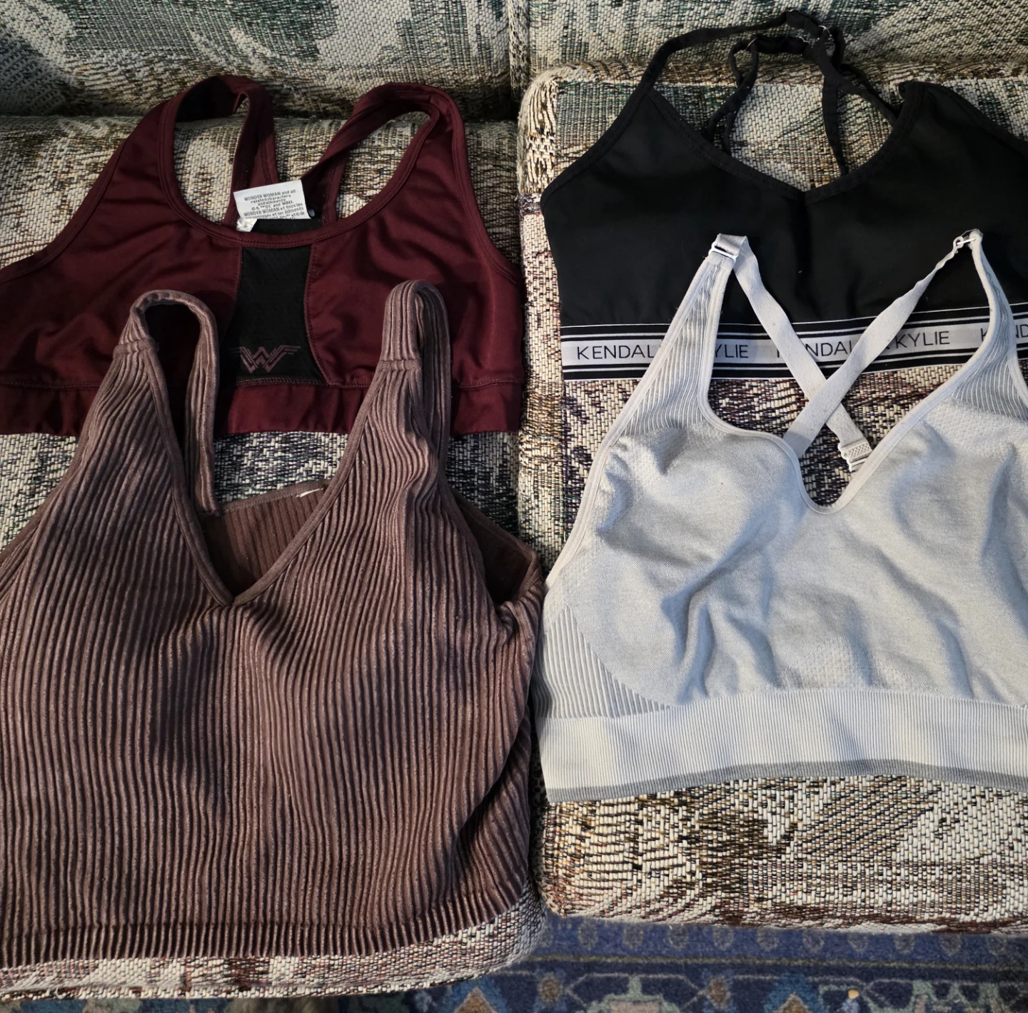 Lot of 3 Womens Sports Bras and 1 top