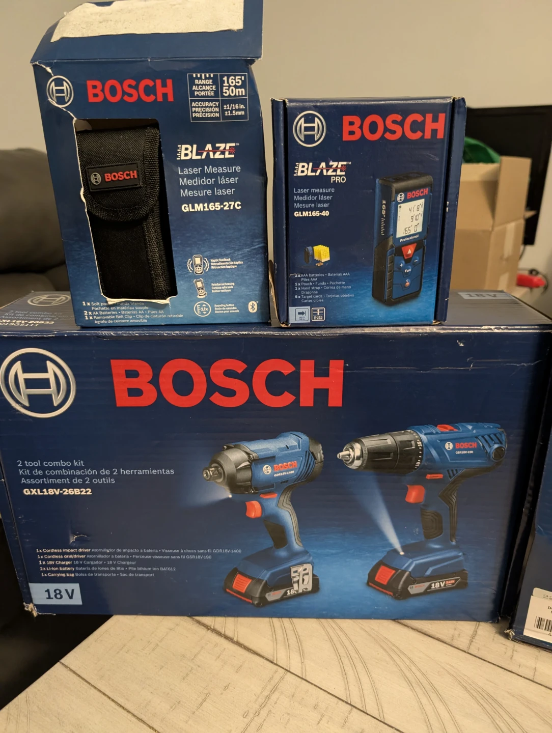 BOSCH 18V CORDLESS  COMPLETE TOOL SET