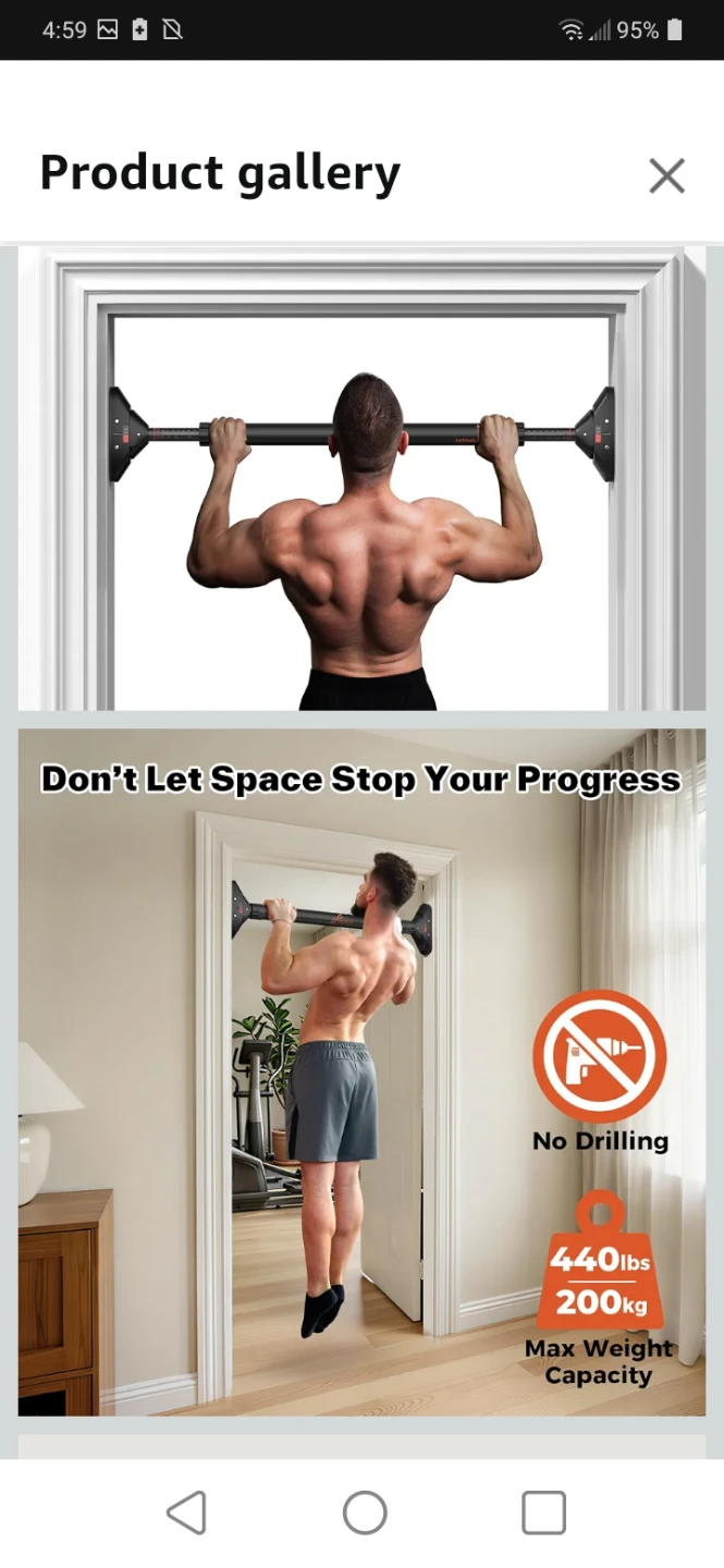 NEW STRENGTH TRAINING PULL UP BAR IN BOX - photo 2