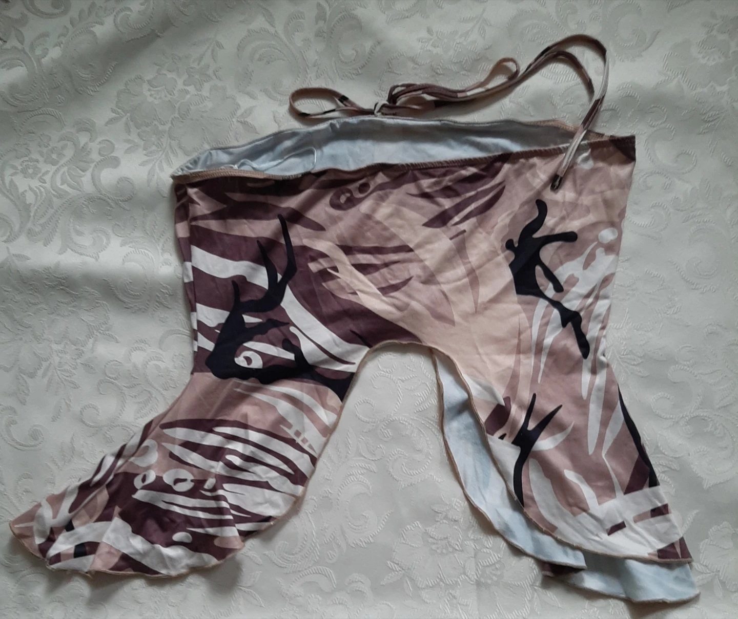 Women's Halter Top with Abstract Print - photo 3