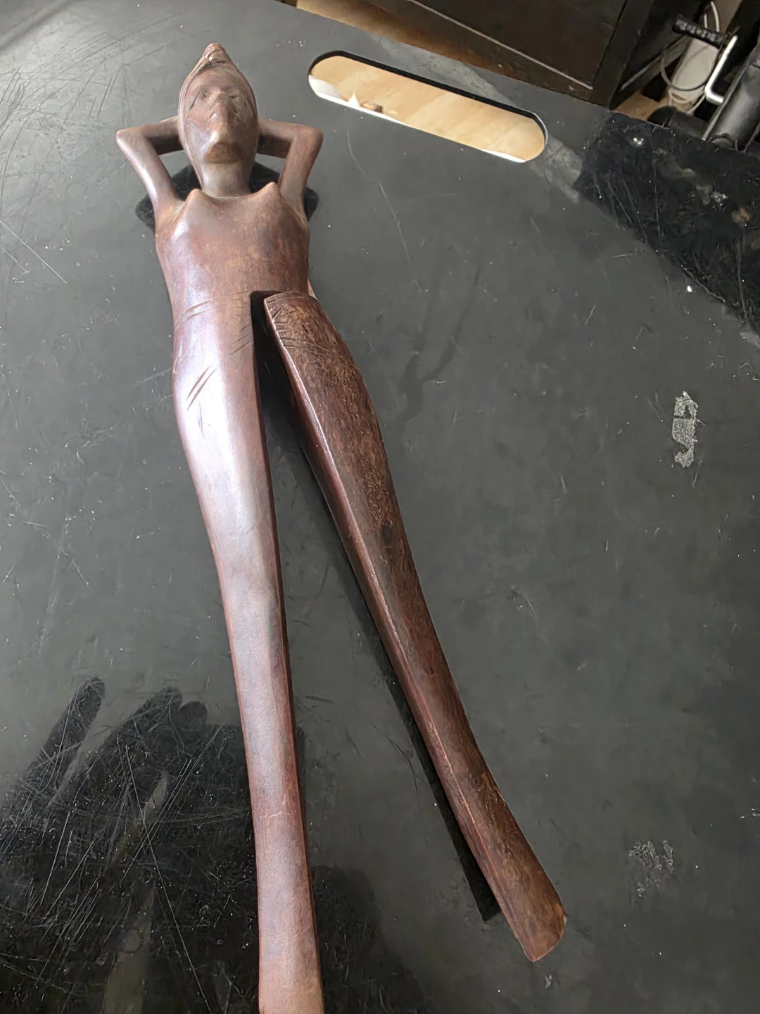 Vintage Wood Nutcracker - Philippines Made