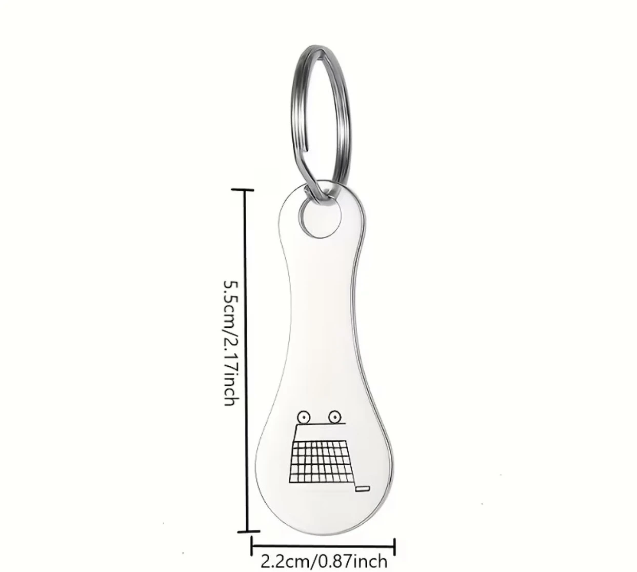 Grocery Cart Coin Token Keyring - photo 4