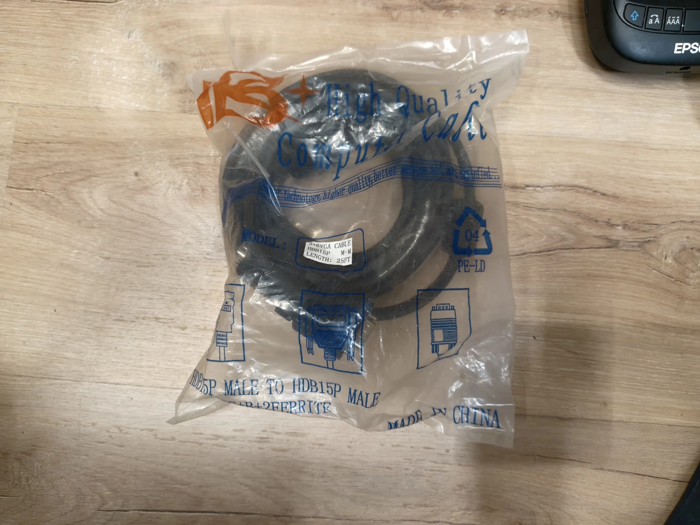 25ft VGA Cable HDB15P Male to Male - photo 2