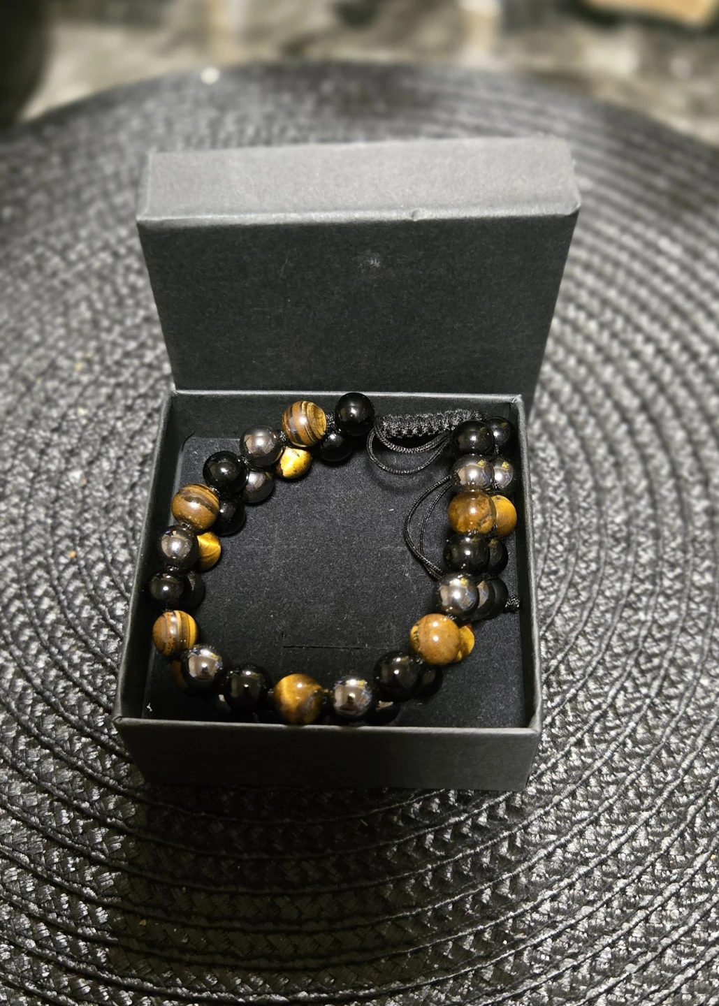 Tiger Eye and Hematite Beaded Bracelet - photo 2