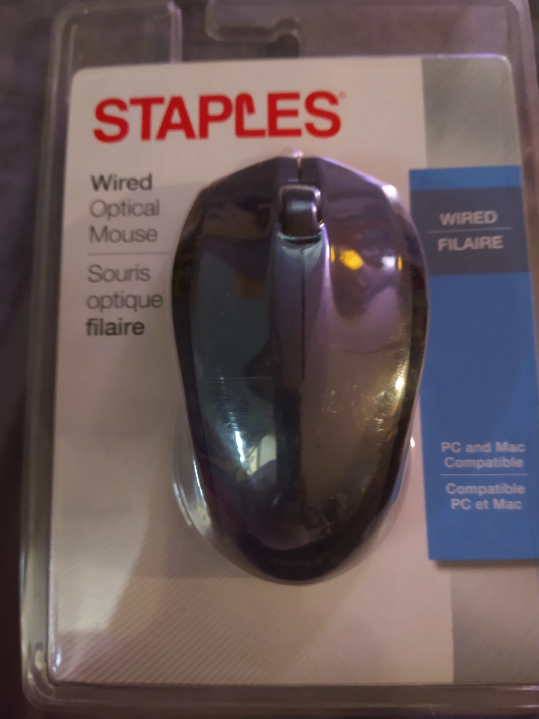 Staples Wired Optical Mouse