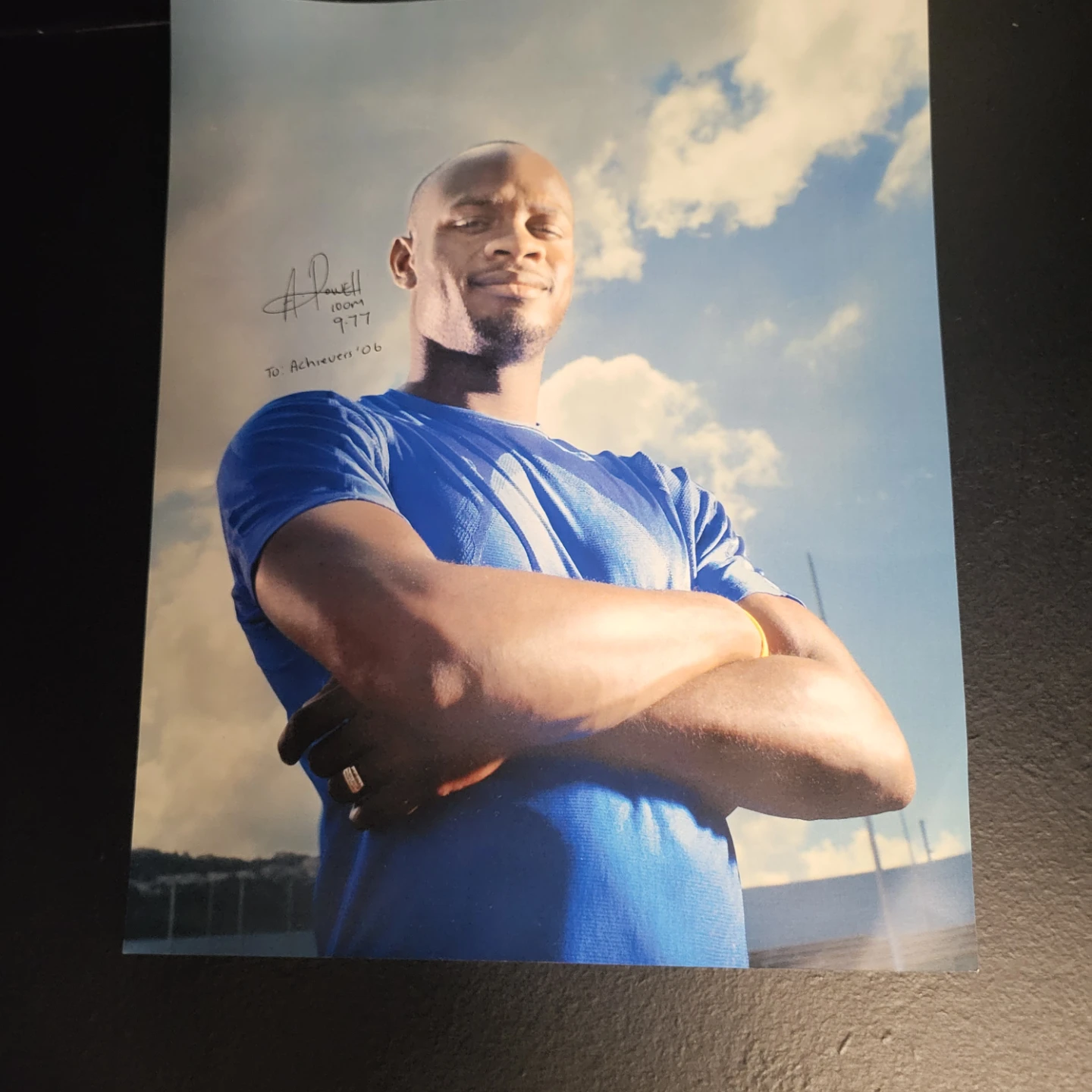 Autographed Asafa Powell Photograph