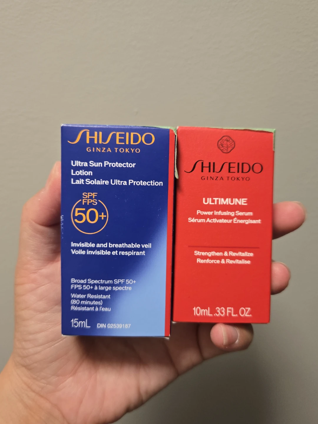 Shiseido Sun Protector and Ultimune Serum Set 🏈