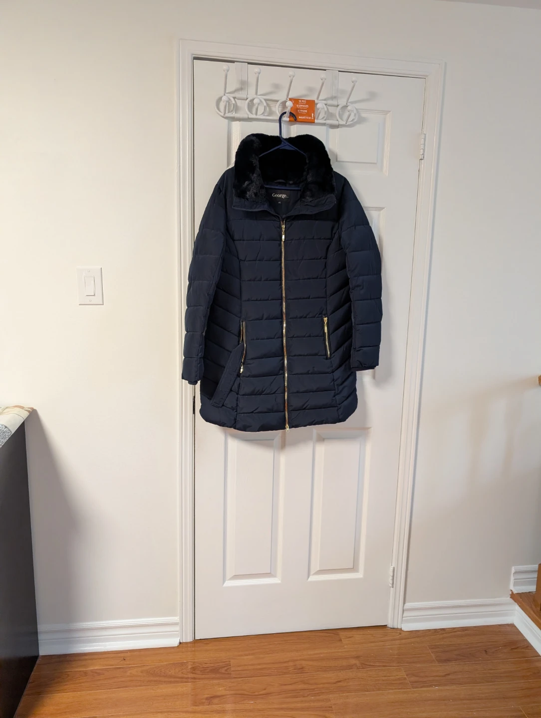 George Navy Puffer Jacket Size M