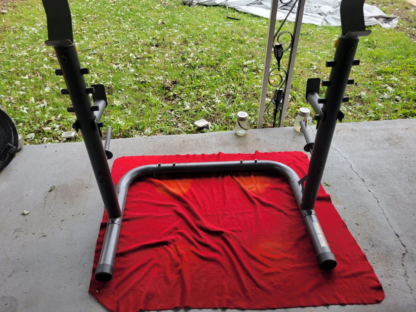 WEIDER SQUAT RACK  WITH SAFETY HOOKS