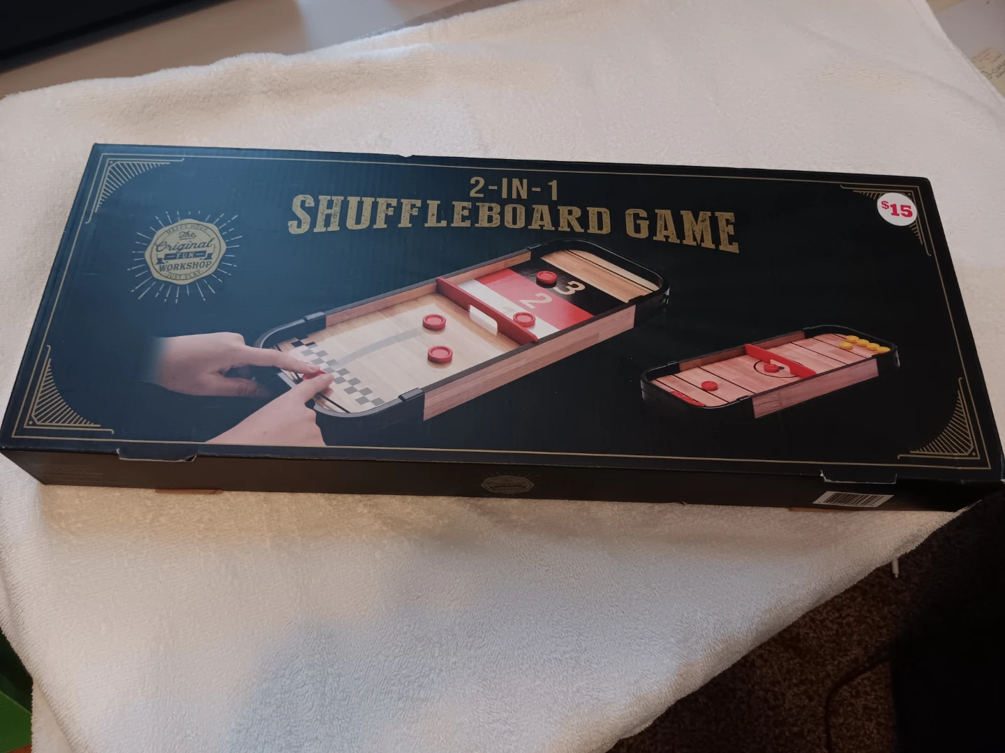 2-in-1 Shuffleboard and Disc Flicking Game - photo 3