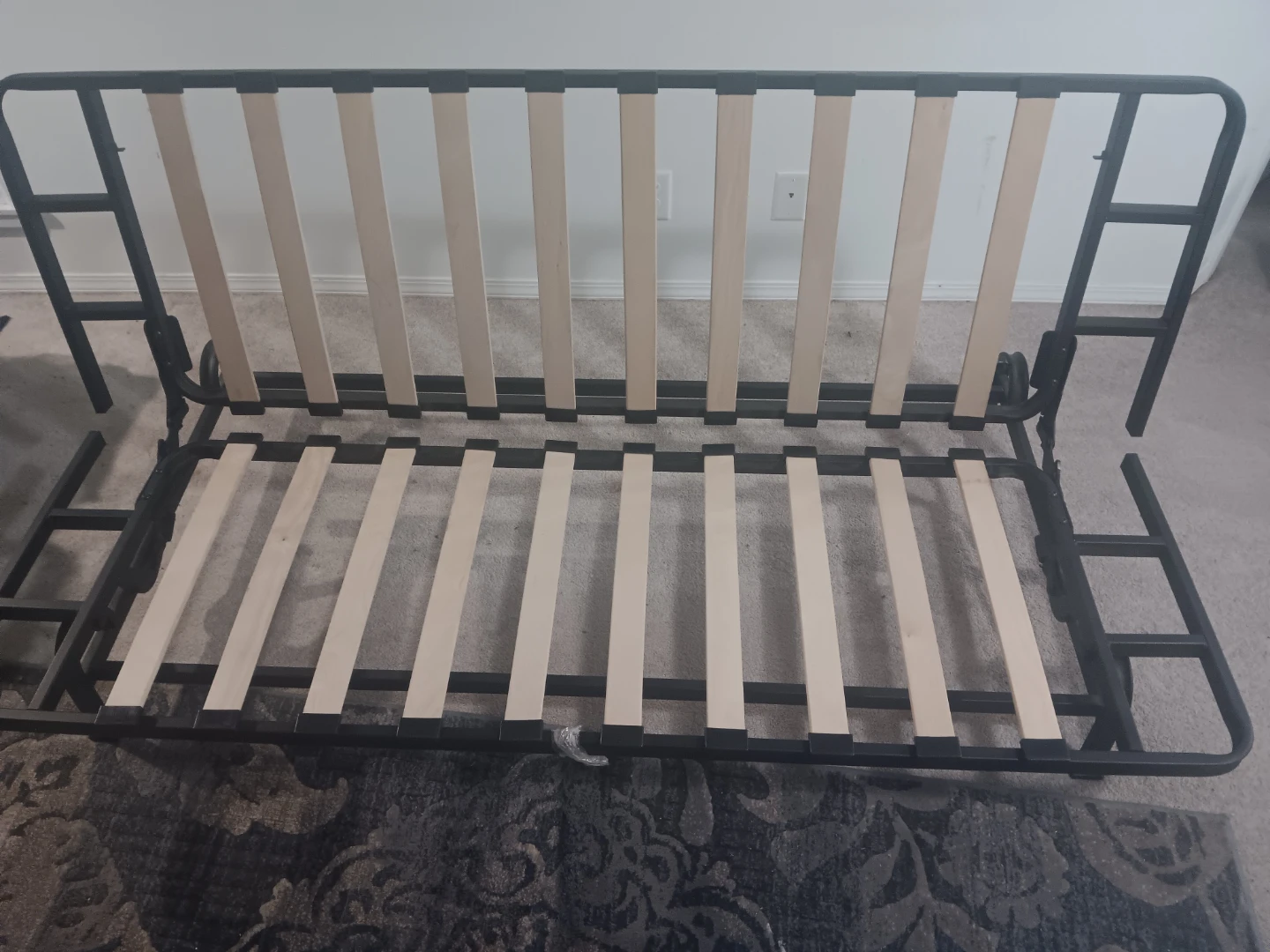 Convertible Futon Sofa Bed with Metal Frame - photo 5