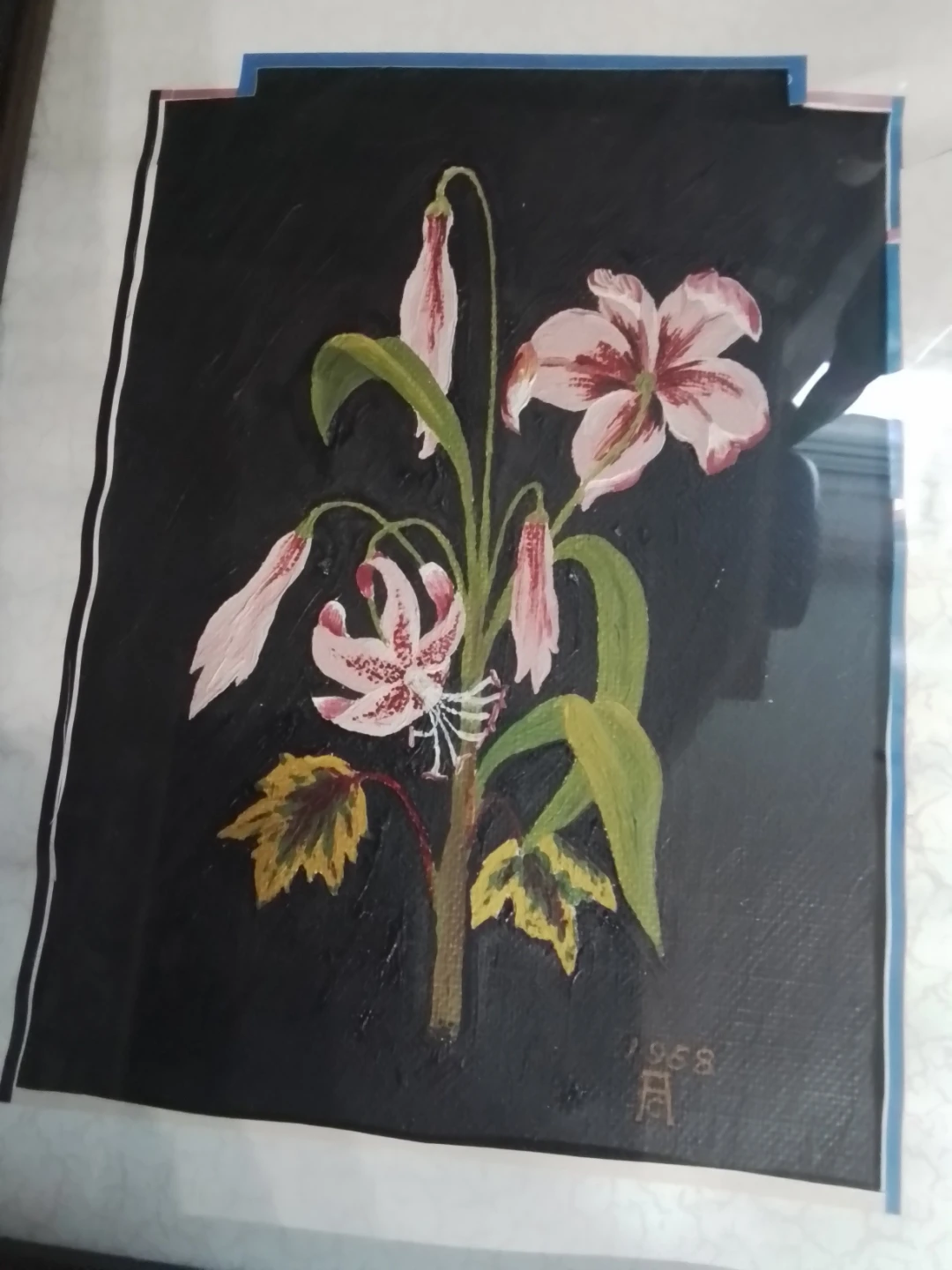 MCM Botanical Lily Oil Painting by A. Bartz - photo 5