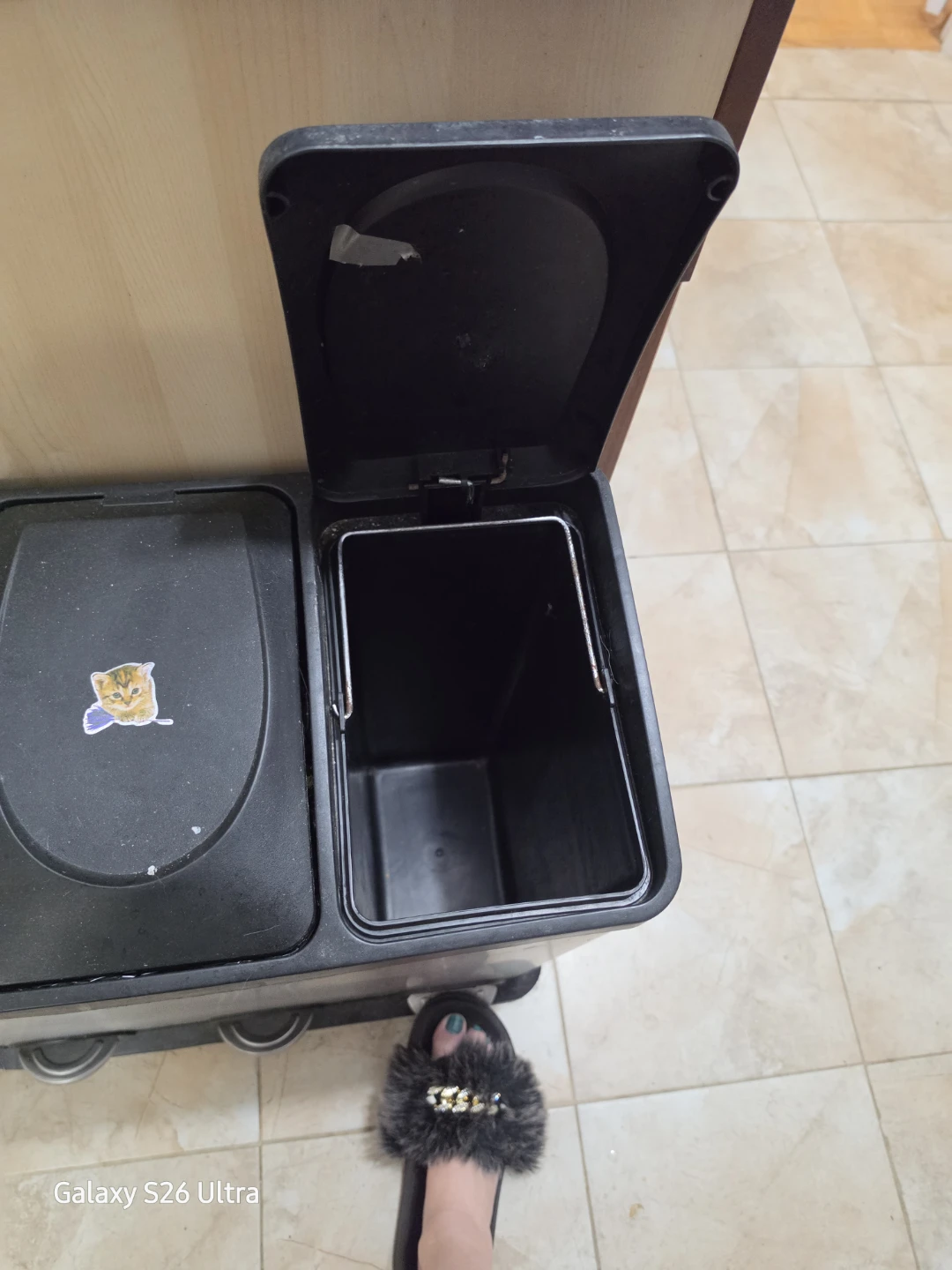 Triple Compartment Recycling Bin