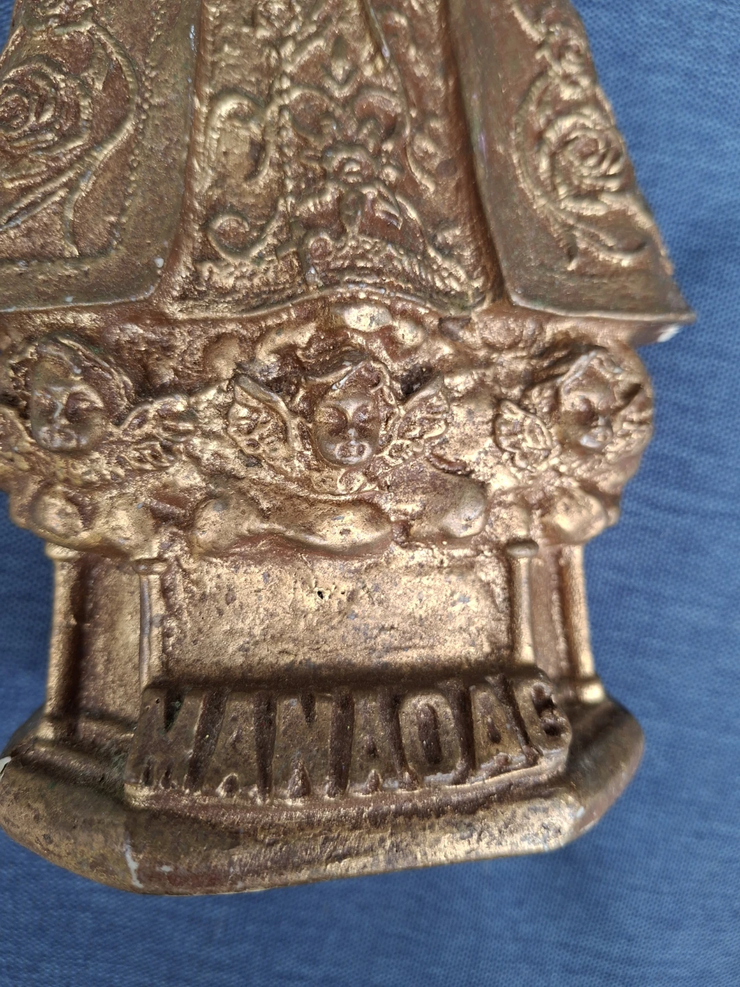 Our Lady of Manaoag figurine and wine coaster - photo 4
