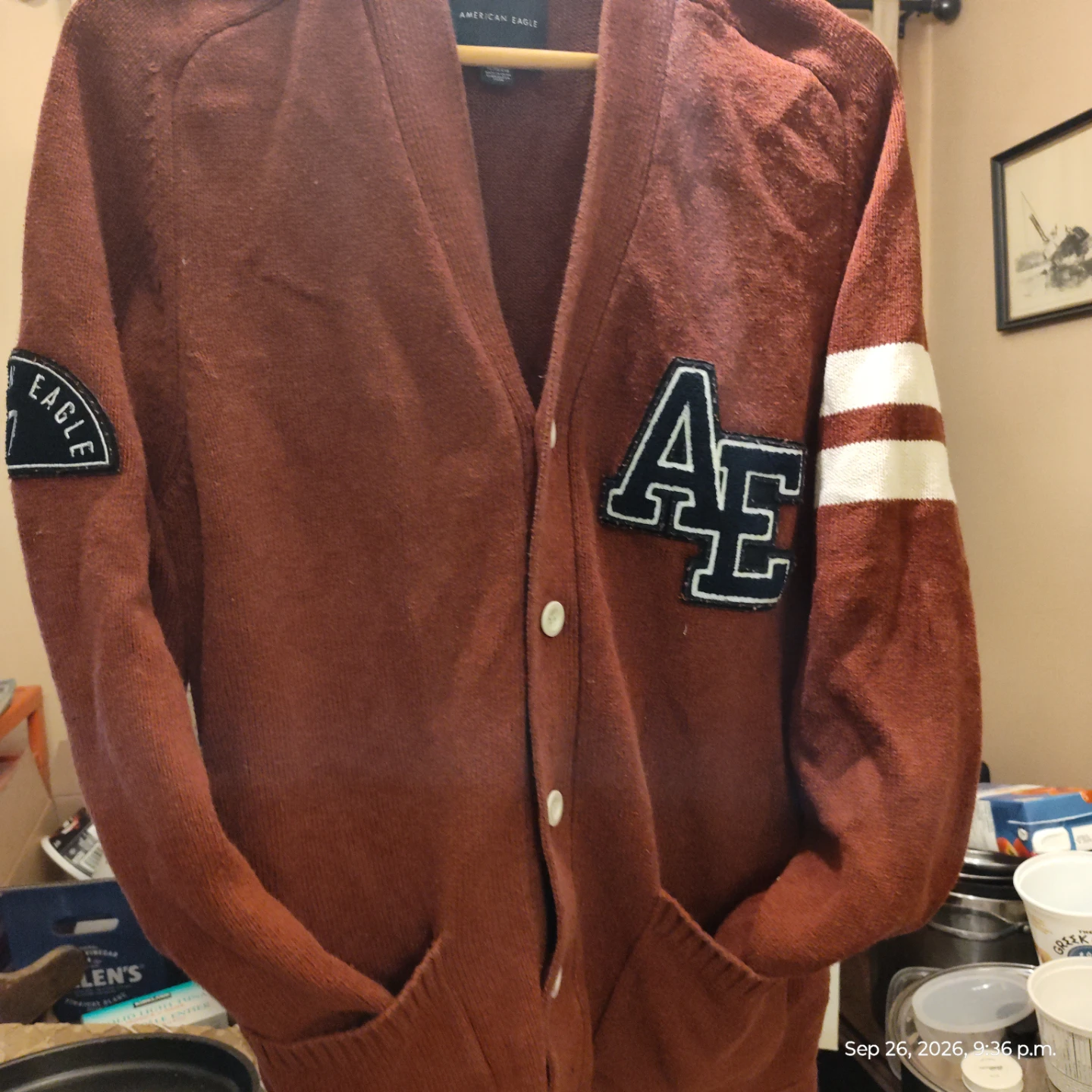American Eagle Varsity Cardigan - photo 4