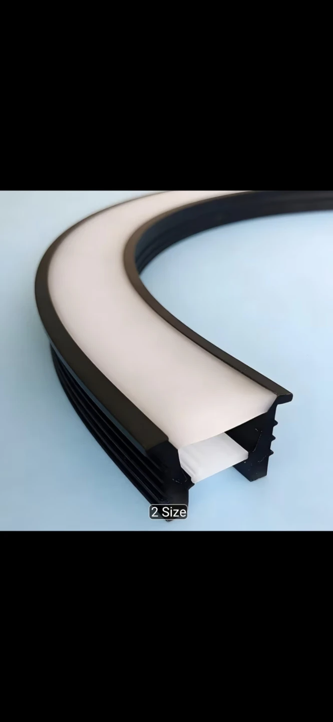 Flexible silicone bendable LED Neon Strip Channel cover - photo 2
