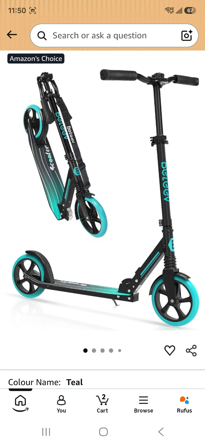 Beleev Foldable Scooter - photo 2