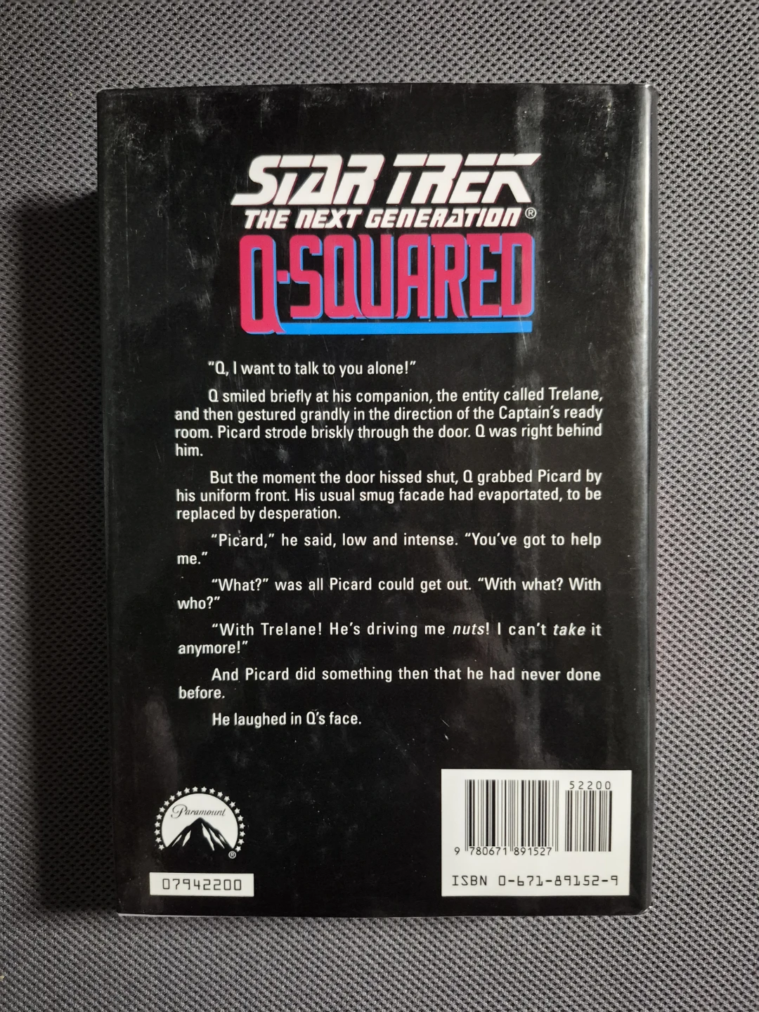 Star Trek TNG: Q-Squared (1st Edition - HC) - photo 2