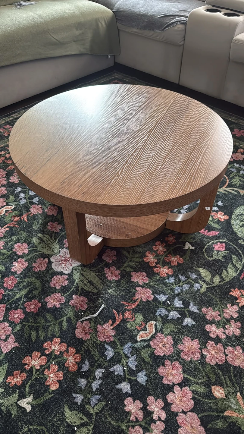 Round Wood Coffee Table