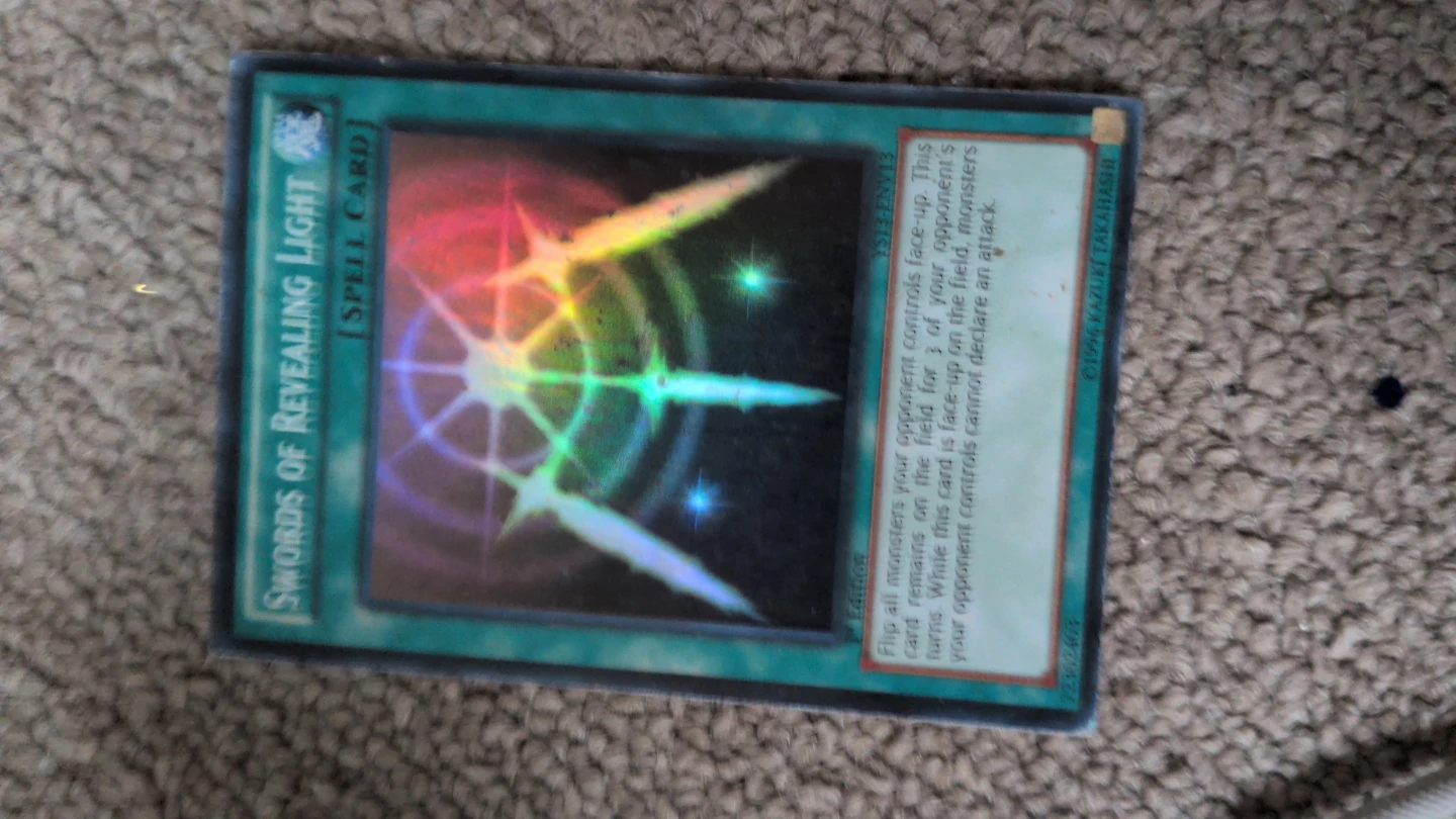 Yu-Gi-Oh! Swords of Revealing Light Spell Card