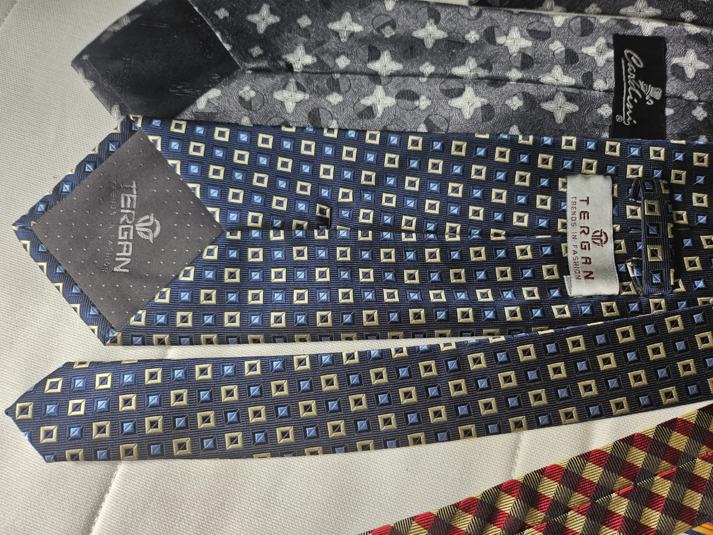 Men's Neckties: Pierre Cardin, Tergan, and Cardini
