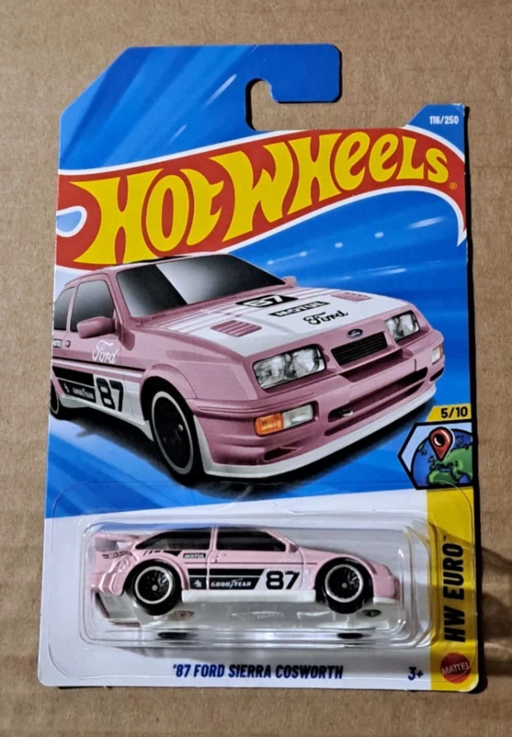 Hot Wheels '87 Ford, Pink Sierra Cosworth
