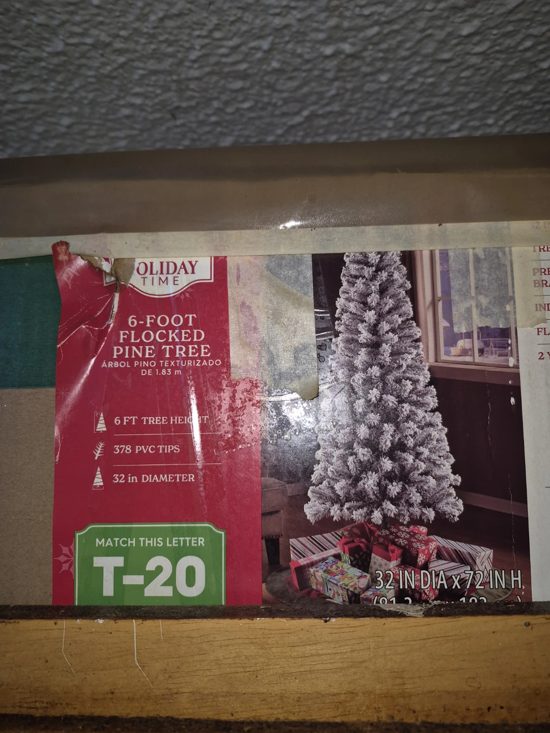 Holiday Time 6-Foot Flocked Pine Tree - photo 2