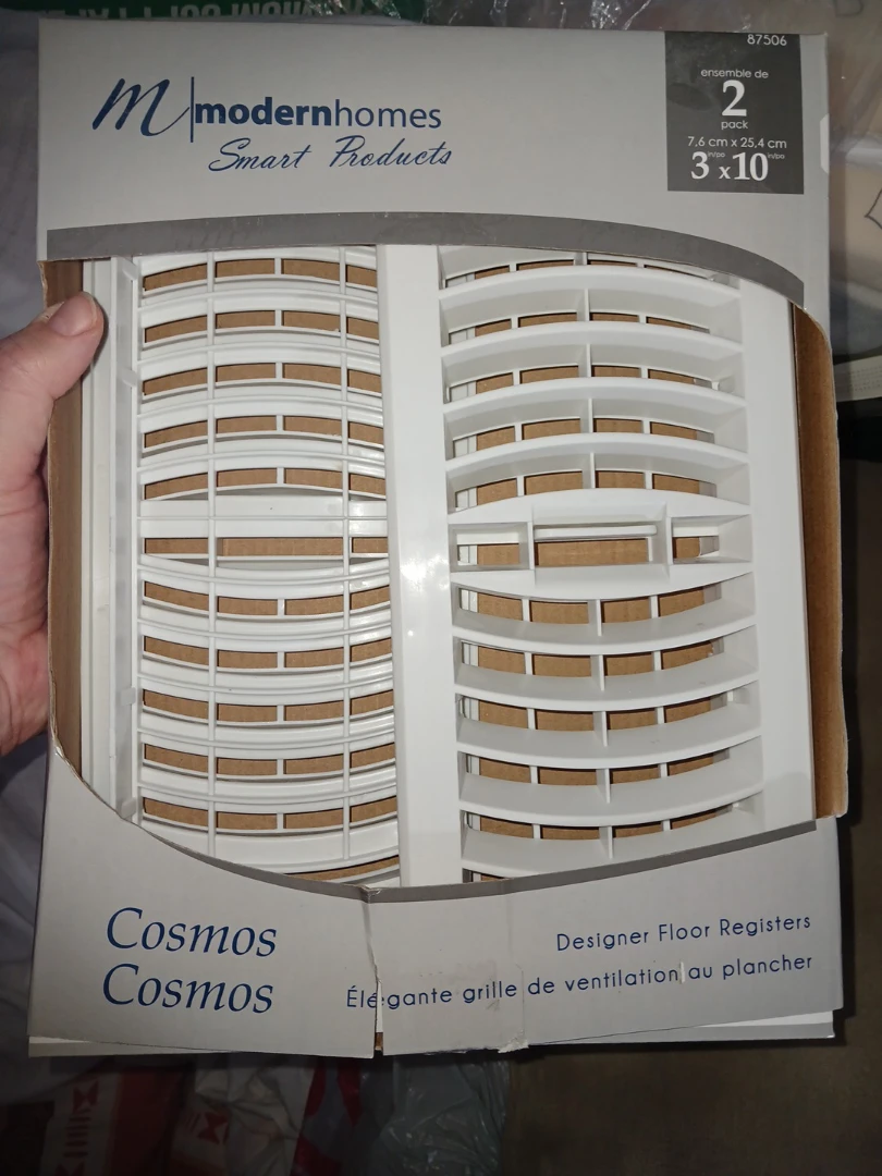 White floor registers vent covers - photo 3