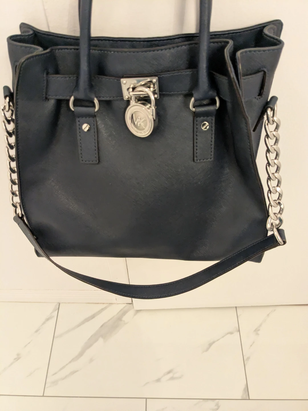 Michael Kors Authentic Navy Blue Handbag