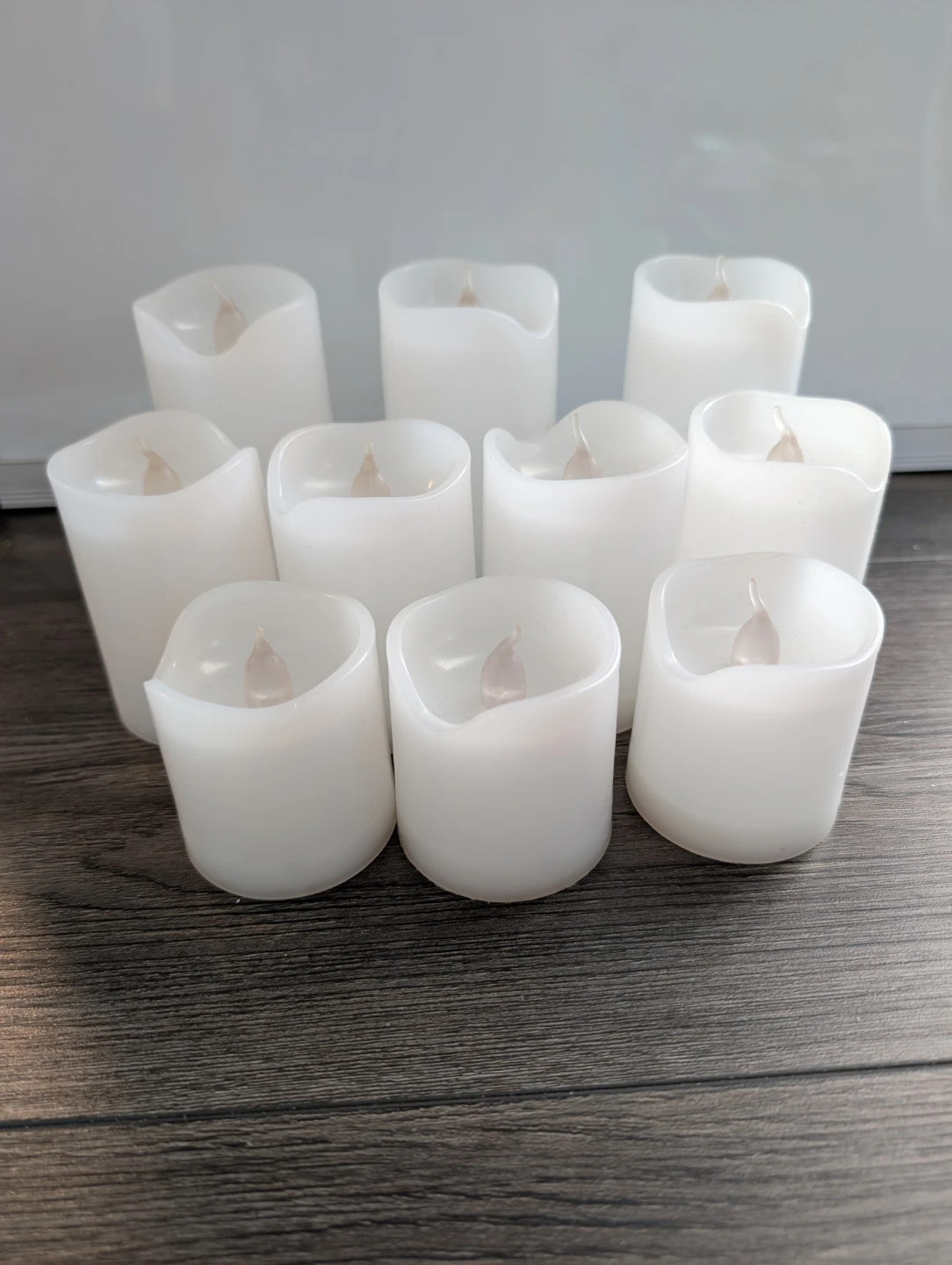 Set of 10 LED Flameless Candles - warm white