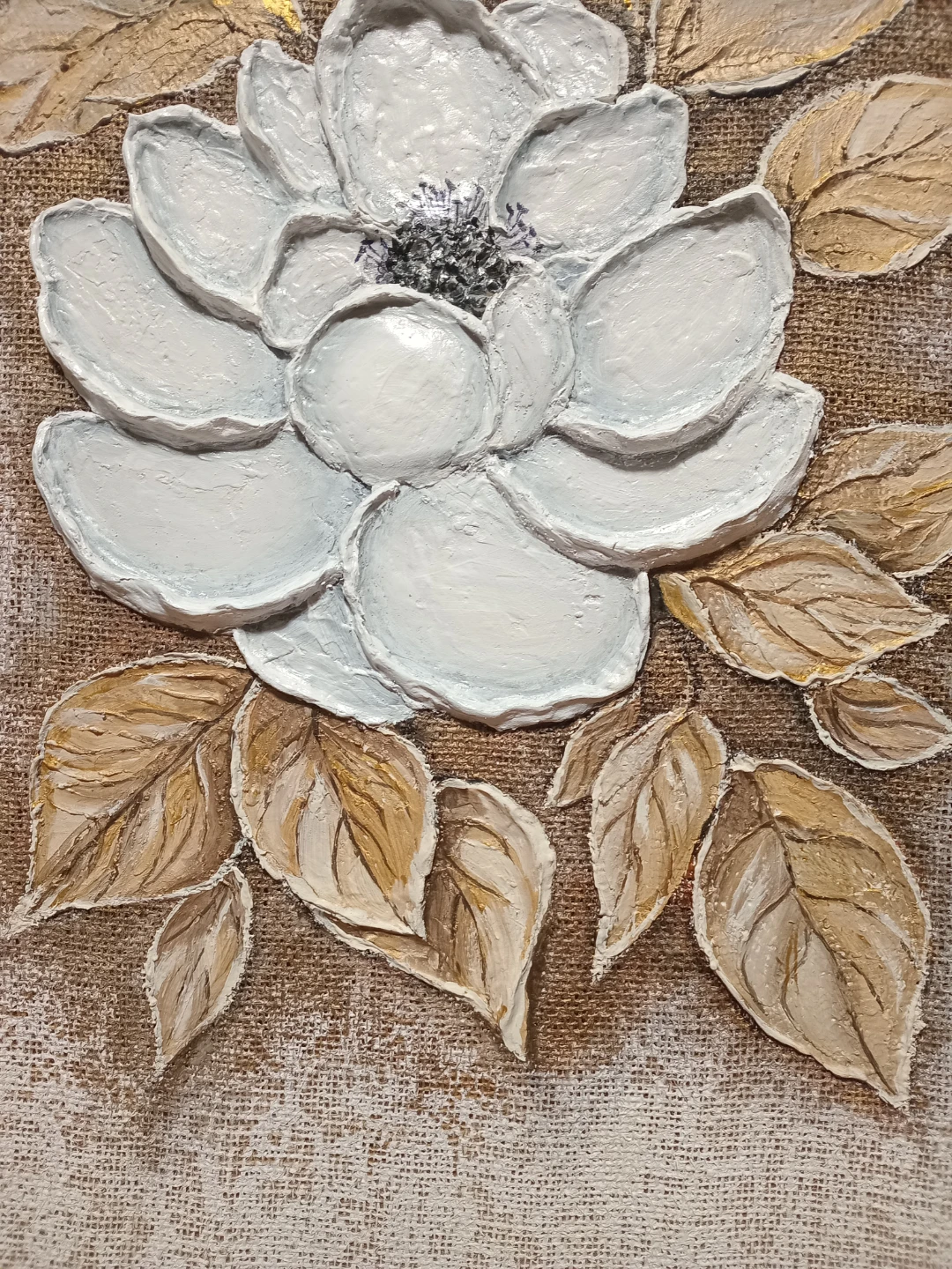 Textured Floral Canvas Art - photo 3